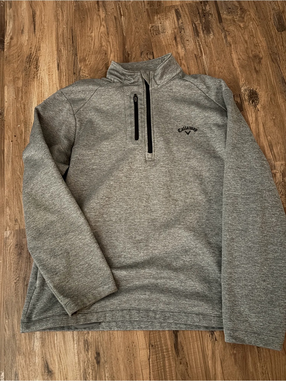 Callaway Heather Gray Quarter-Zip Fleece Pullover